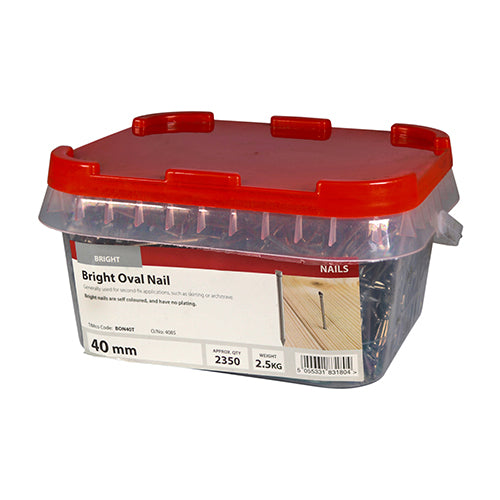 TIMCO Oval Nails Bright - 40mm - Image