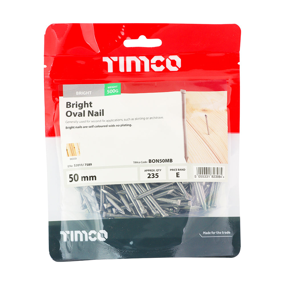 TIMCO Oval Nails Bright - 50mm - Image