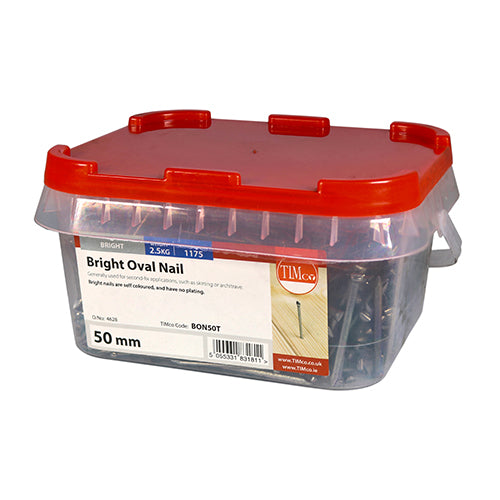 TIMCO Oval Nails Bright - 50mm - Image