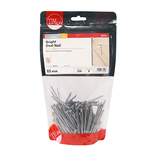 TIMCO Oval Nails Bright - 65mm - Image