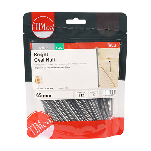 TIMCO Oval Nails Bright - 65mm - Image