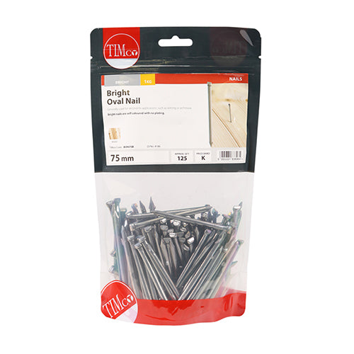 TIMCO Oval Nails Bright - 75mm - Image