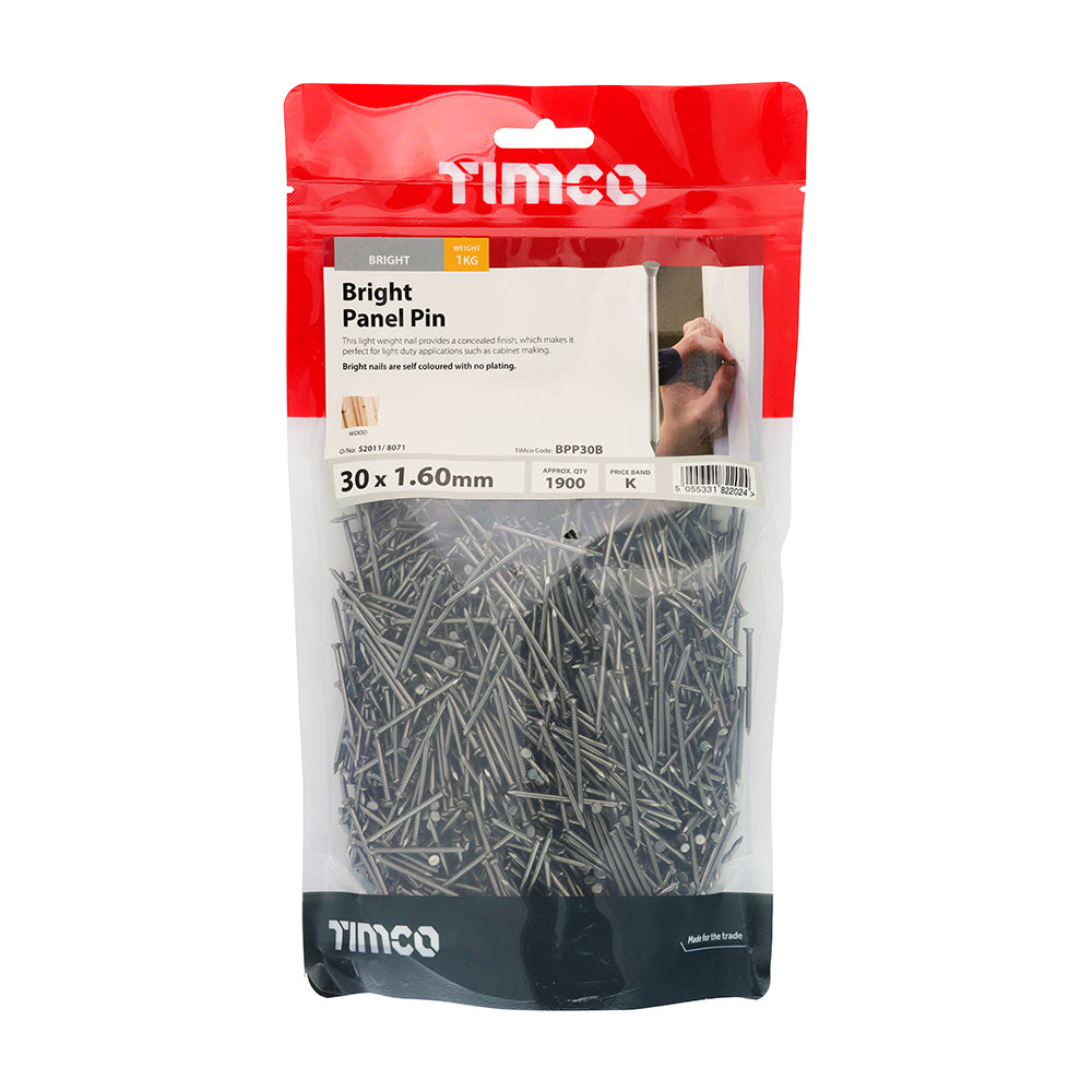 TIMCO Panel Pins Bright - 30 x 1.60 - Image