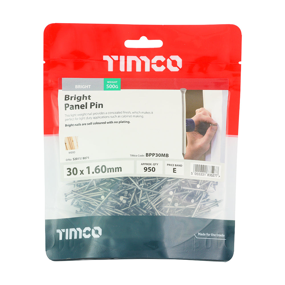 TIMCO Panel Pins Bright - 30 x 1.60 - Image