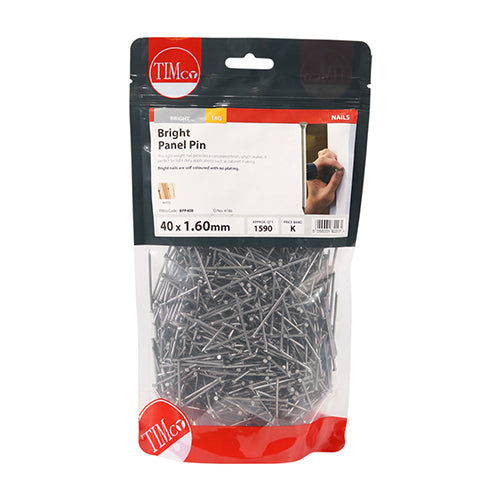 TIMCO Panel Pins Bright - 40 x 1.60 - Image