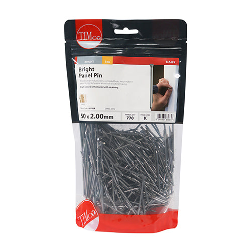 TIMCO Panel Pins Bright - 50 x 2.00 - Image