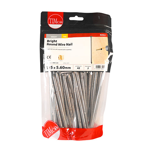 TIMCO Round Wire Nails Bright - 125 x 5.60 - Image