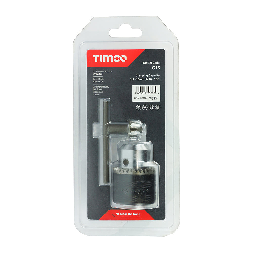 TIMCO 1/2" Chuck & Key Set - 1/2" - Image
