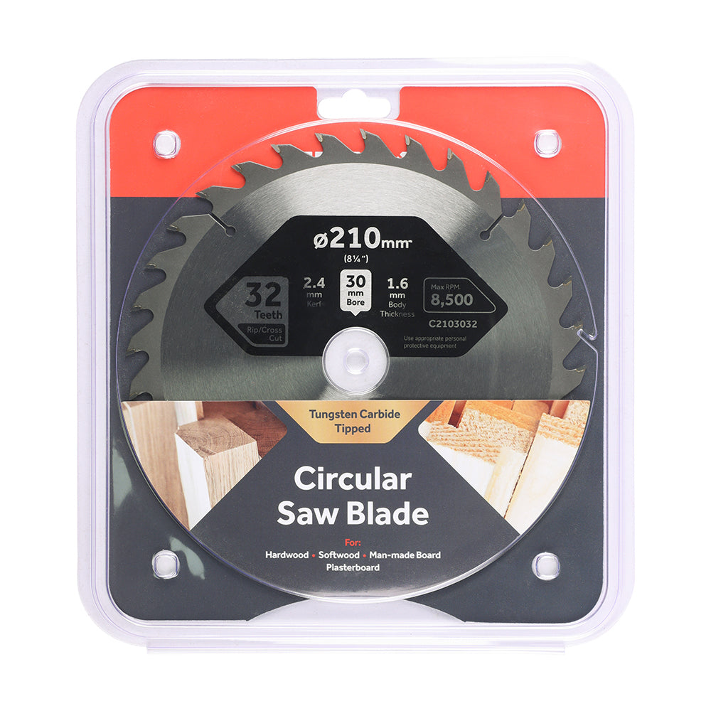 TIMCO Circular Saw Blade General Purpose Coarse/Medium - 210 x 30 x 32T - Image