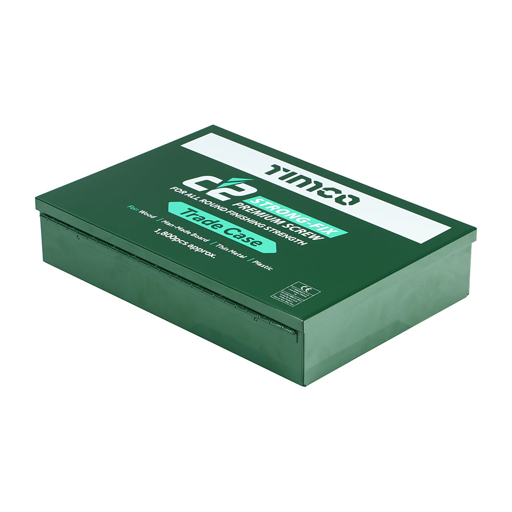 TIMCO C2 Strong-Fix Multi-Purpose Premium Countersunk Gold Woodscrews Assorted Case - 1,798 pcs - Image