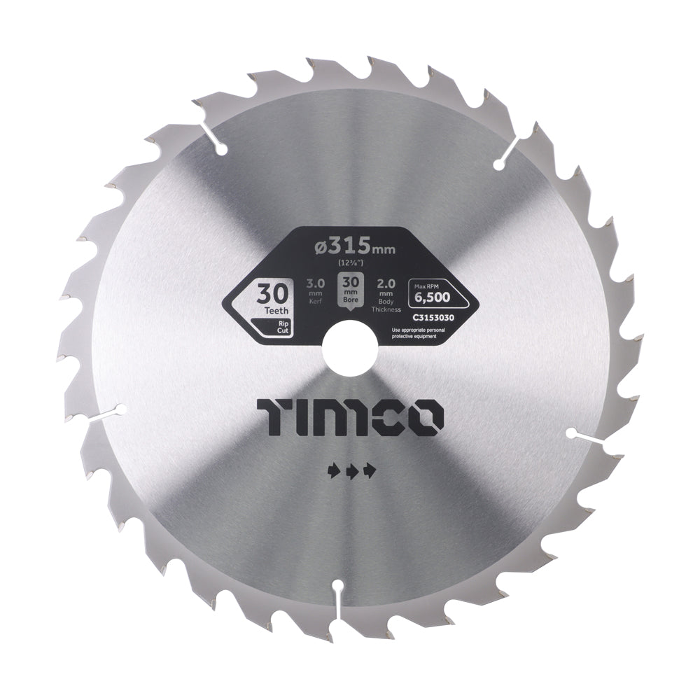 TIMCO Circular Saw Blade General Purpose Coarse/Medium - 315 x 30 x 30T - Image