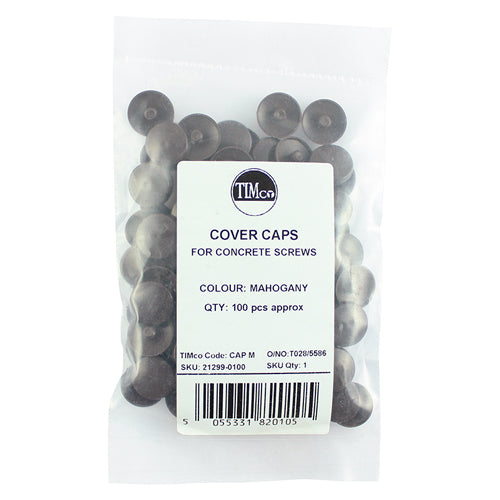 TIMCO Concrete Screw Cover Caps Mahogany - MAHOGANY - Image