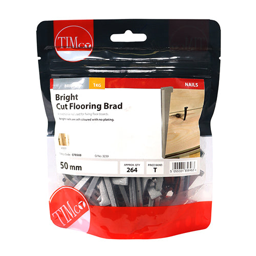 TIMCO Cut Flooring Brads Bright - 50mm - Image