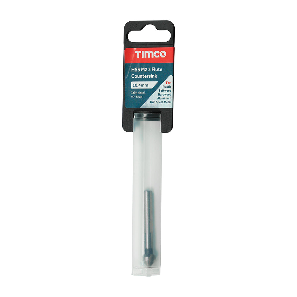 TIMCO 3 Flute Countersink M2 HSS - 10.4mm - Image