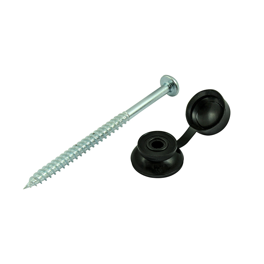 TIMCO Corrugated Sheet Fixings Black - 10 x 3 - Image