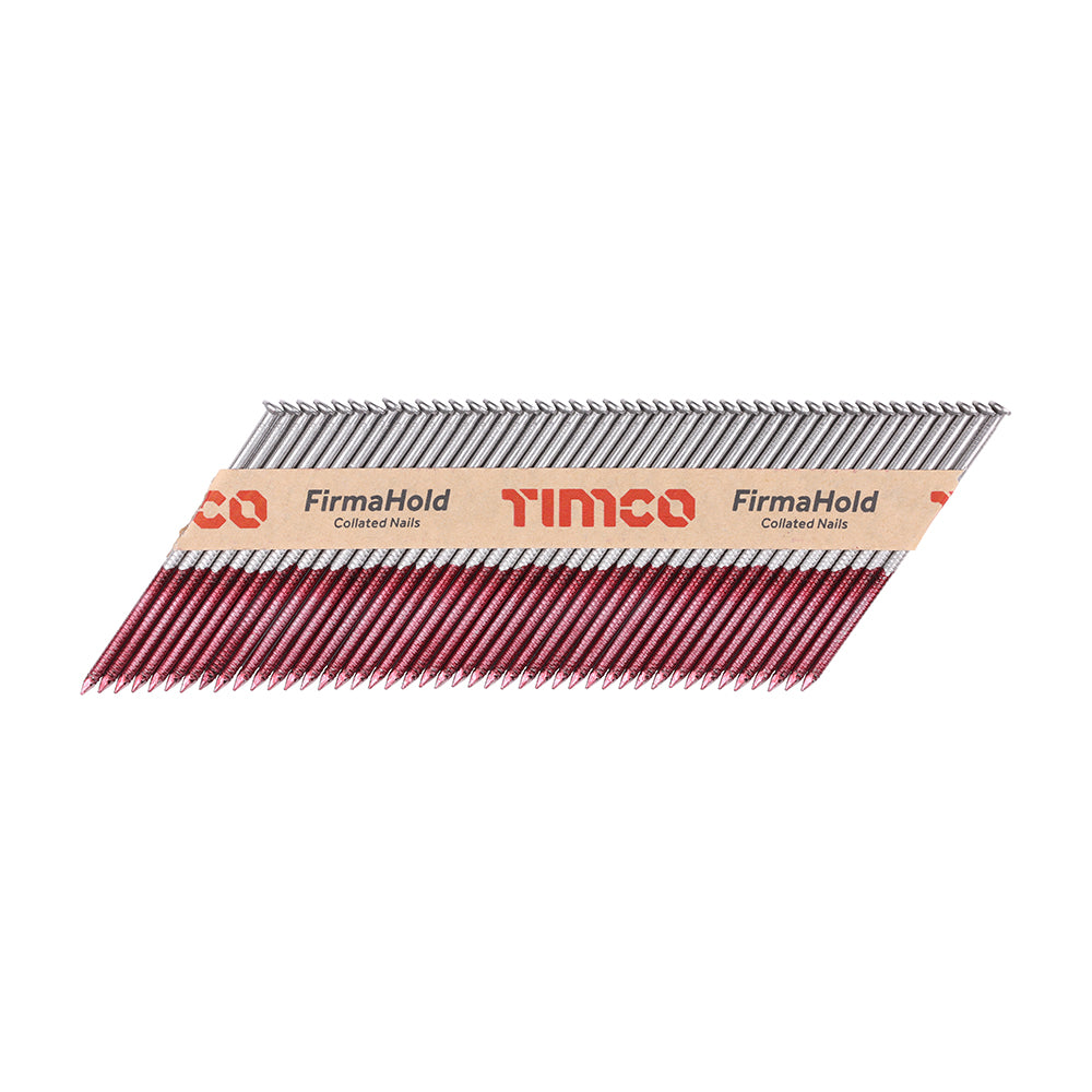 TIMCO FirmaHold Collated Clipped Head Ring Shank A2 Stainless Steel Nails - 3.1 x 80 - Image