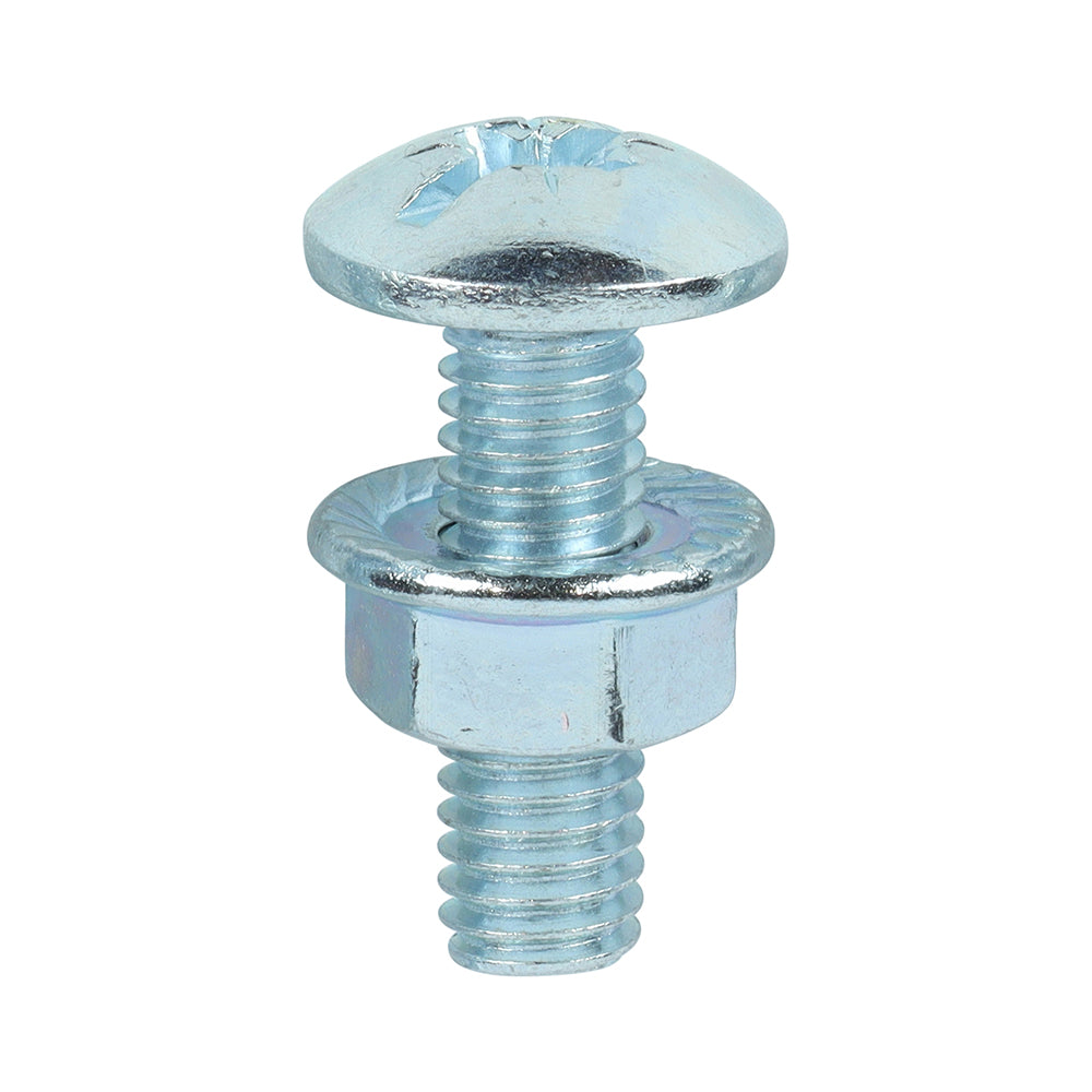 TIMCO Cable Tray Bolts & Flange Nuts Silver - M6 x 20 - Image