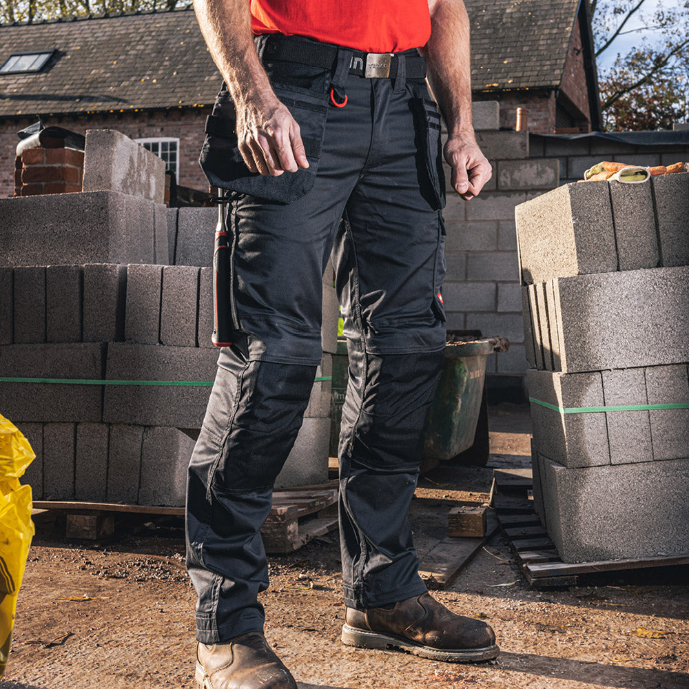 TIMCO Craftsman Trousers - Grey/Black - W30 L32 - Image