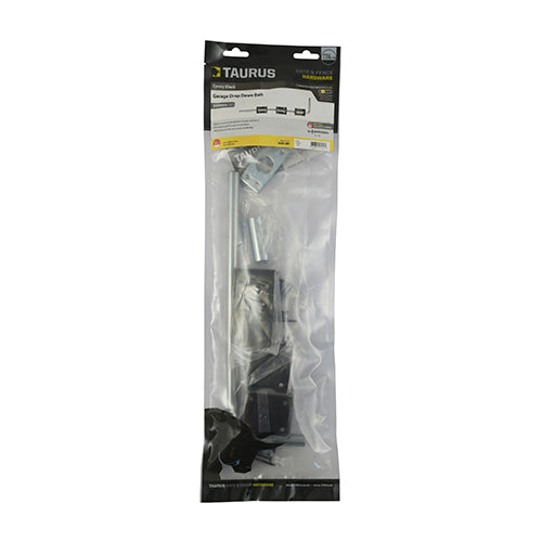 TIMCO Garage Drop Down Bolt Black - 12" - Image
