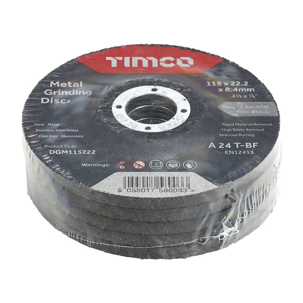 TIMCO B/Abrasive Depressed Metal - 115 x 22.2 x 6.4 - Image