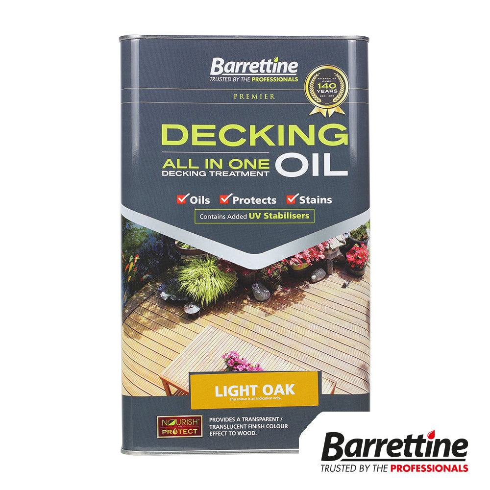 Barrettine Decking Oil Amber Light Oak 5L - Image
