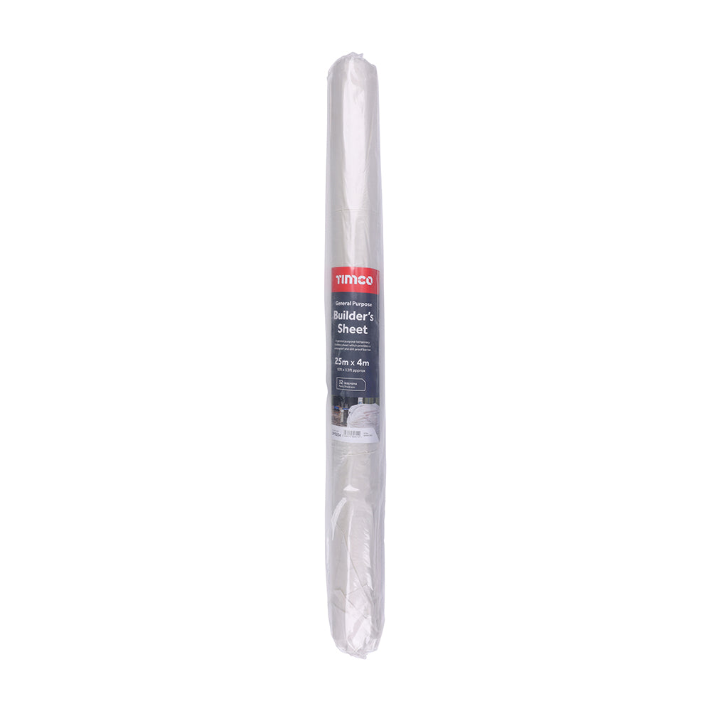 TIMCO General Purpose Builders Plastic Sheets - 25m x 4m - Image