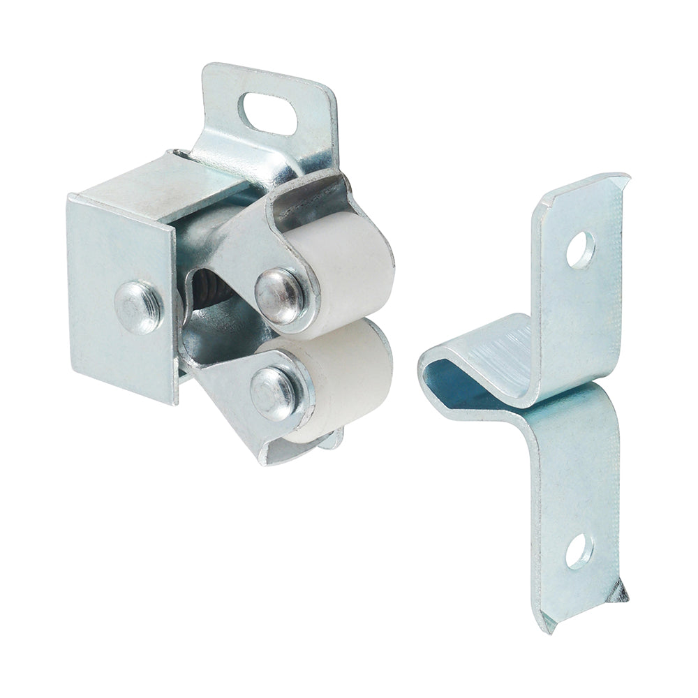 TIMCO Double Roller Catches Zinc - 28 x 32 x 1 - Image