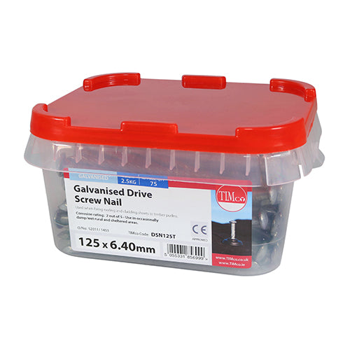 TIMCO Drive Screws Galvanised - 125 x 6.40