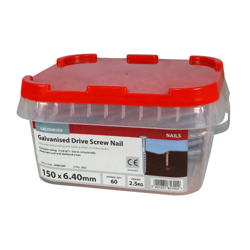 TIMCO Drive Screws Galvanised - 150 x 6.40 - Image