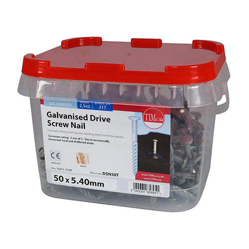 TIMCO Drive Screws Galvanised - 50 x 5.40 - Image