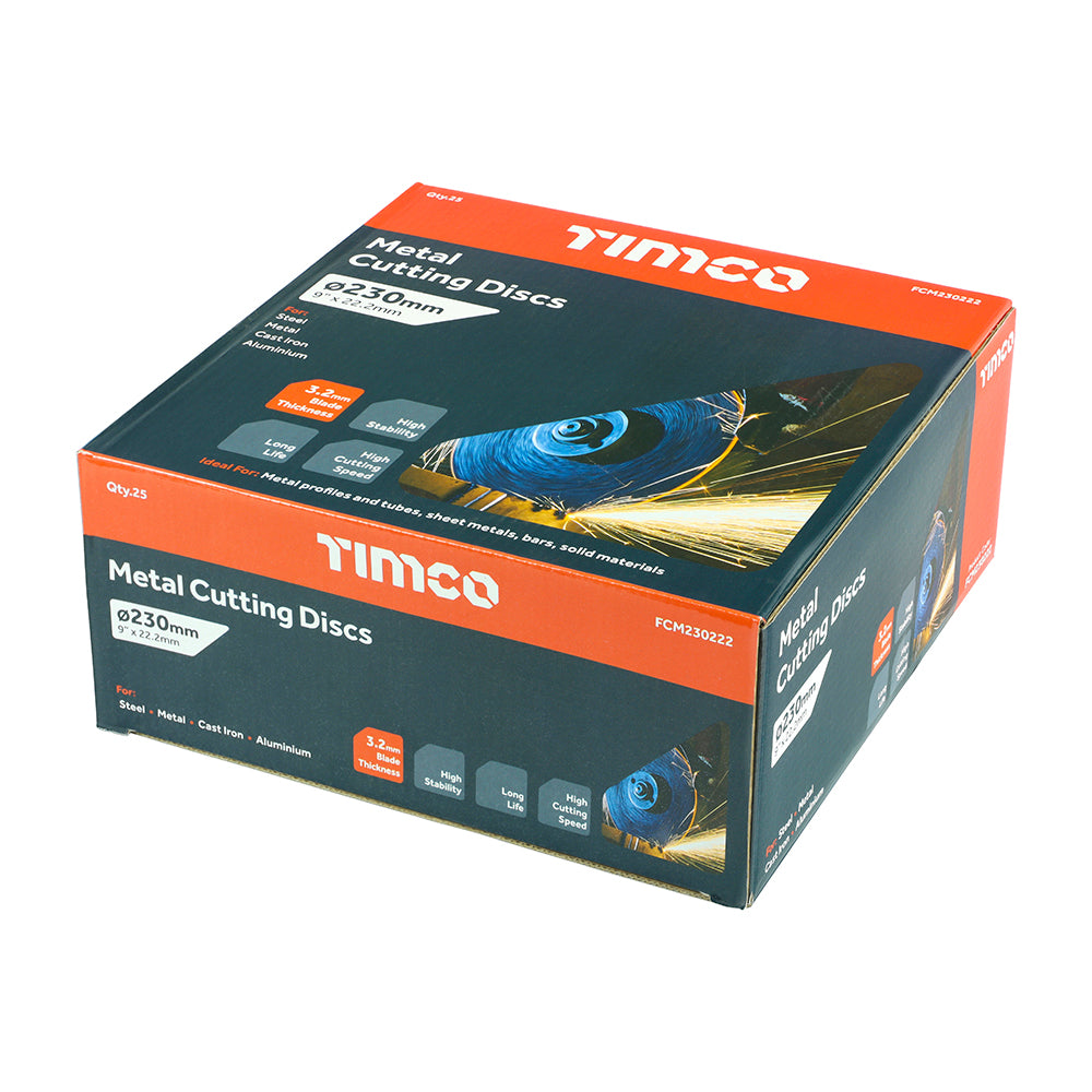 TIMCO B/Abrasive Flat Wheel Metal - 230 x 22.2 x 3.2 - Image