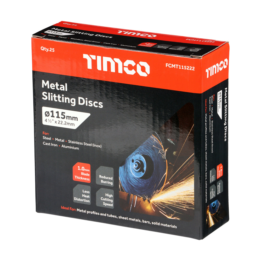 TIMCO B/Abrasive Flat Wheel Inox - 115 x 22.2 x 1.0 - Image