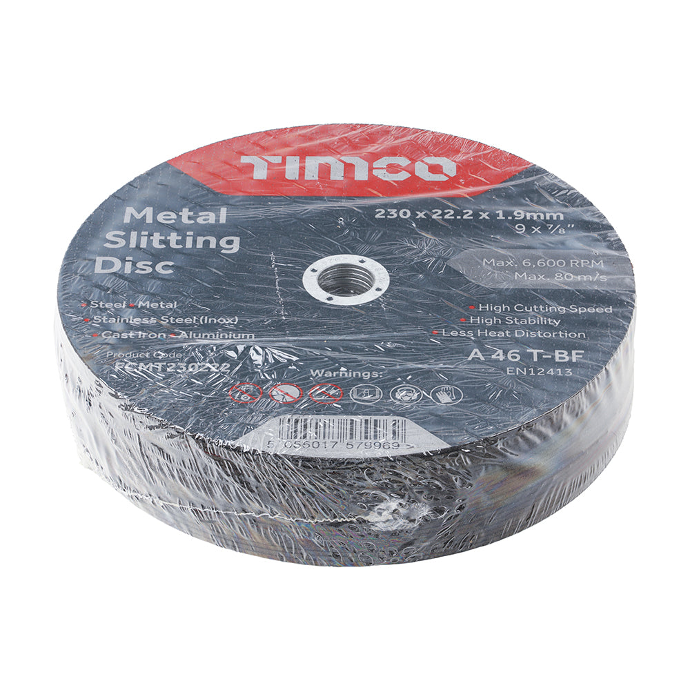 TIMCO B/Abrasive Flat Wheel Inox - 230 x 22.2 x 1.9 - Image