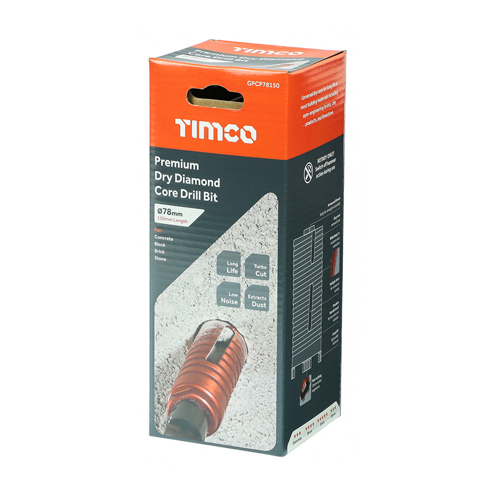 TIMCO Diamond GP Core Bit - 78 x 150mm - Image