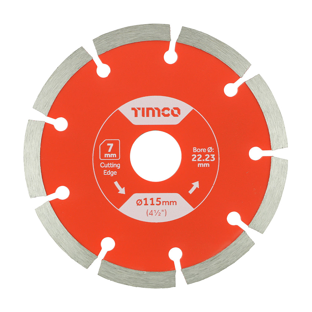 TIMCO General Purpose Diamond Blade Segmented - 115 x 22.2 - Image