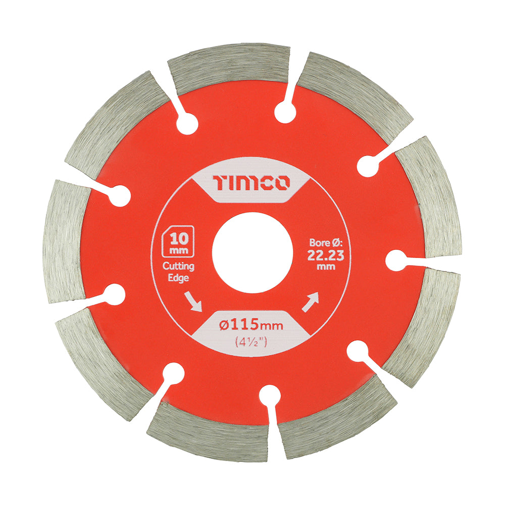 TIMCO General Purpose Diamond Blade Segmented - 115 x 22.2 - Image