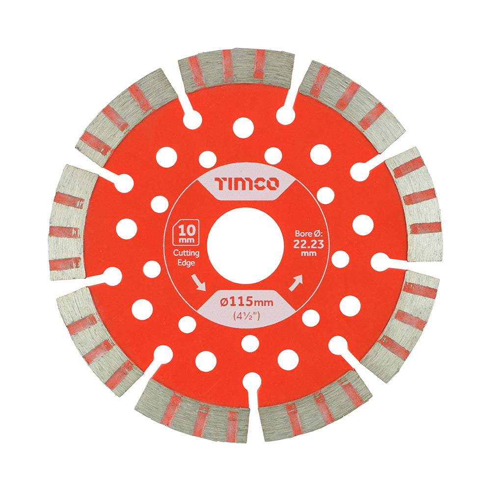 TIMCO Trade Diamond Blade Segmented - 115 x 22.2 - Image