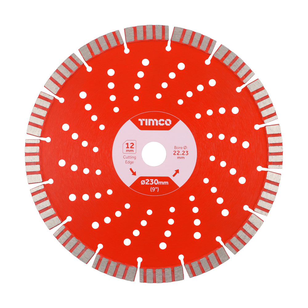 TIMCO Diamond Blade Laser 12mm Seg - 230 x 22.2 - Image