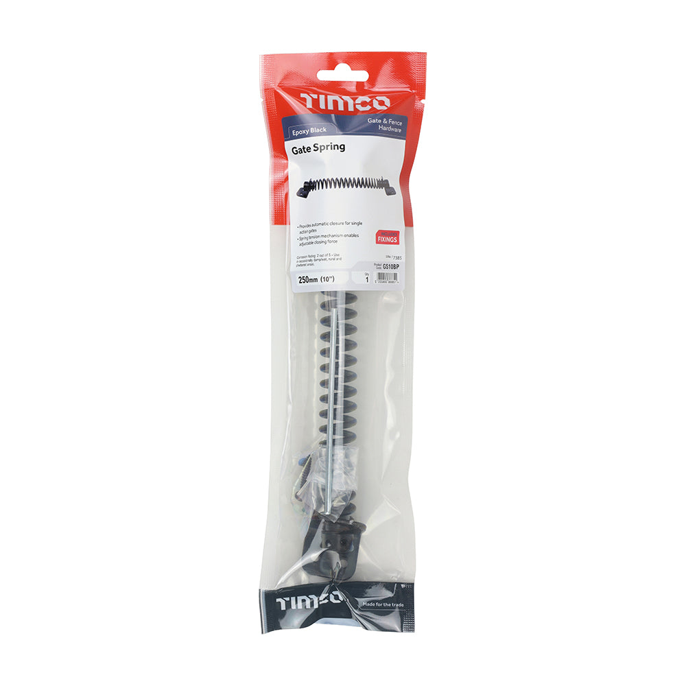 TIMCO Gate Spring Black - 10" - Image