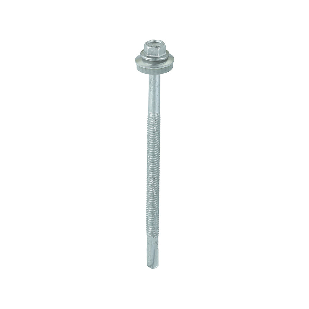 TIMCO Self-Drilling Heavy Section Screws Exterior Silver with EPDM Washer - 5.5 x 100 - Image