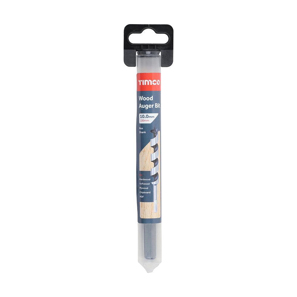 TIMCO Wood Auger Bit - Hex Shank - 10.0 x 100 - Image