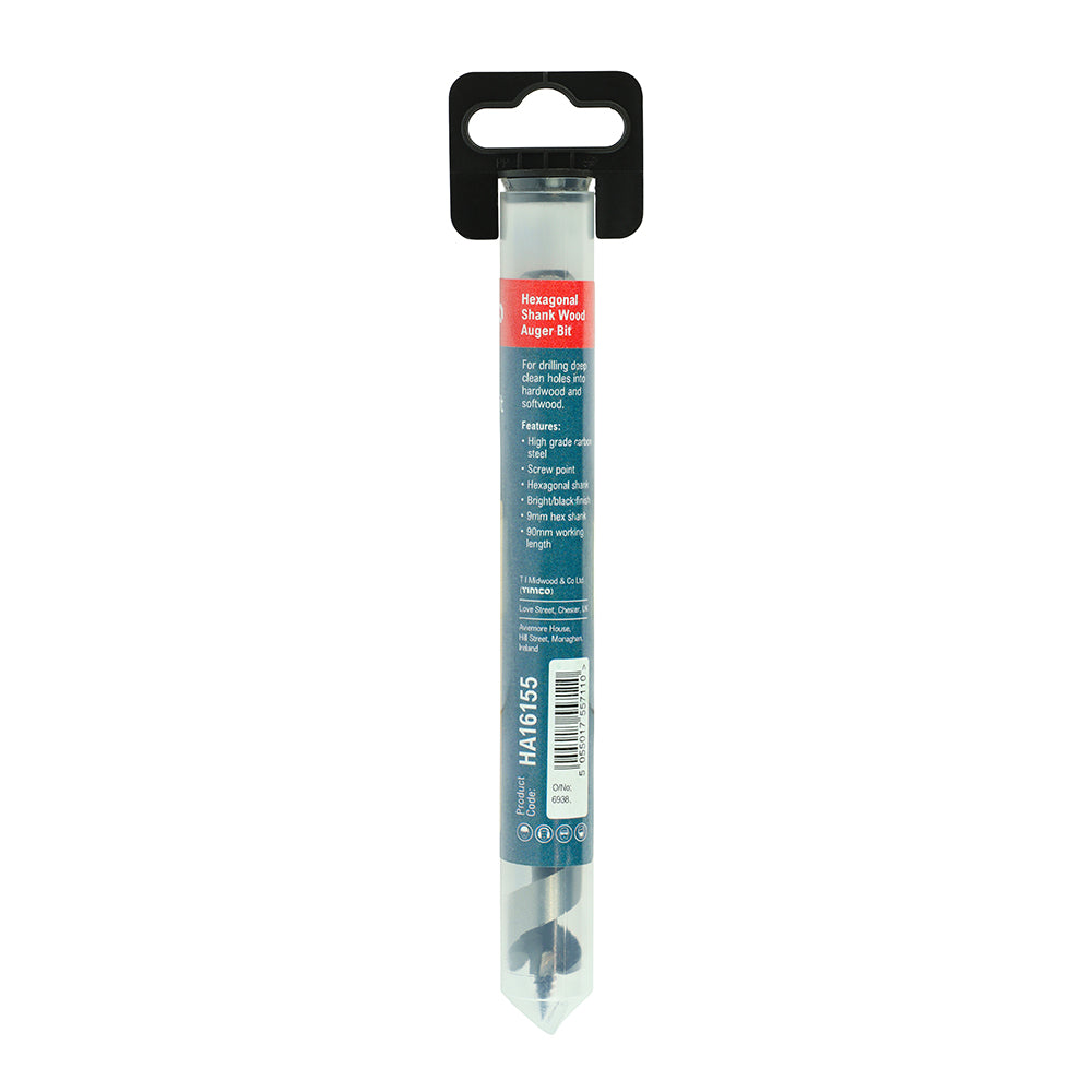 TIMCO Wood Auger Bit - Hex Shank - 16.0 x 155 - Image
