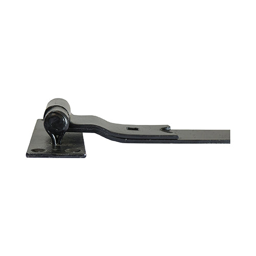 TIMCO Cranked Band & Hook On Plates Hinges Black - 500mm - Image