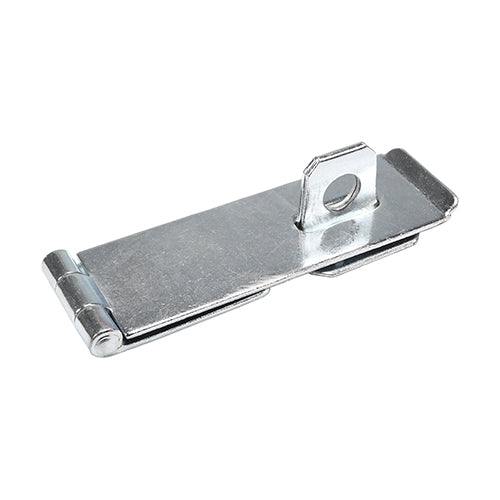 TIMCO Hasp & Staple Safety Pattern Silver - 4.5" - Image