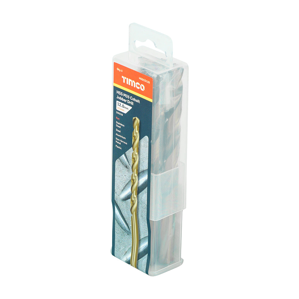 TIMCO Ground Jobber Drills - Cobalt M35 - 12.0mm - Image