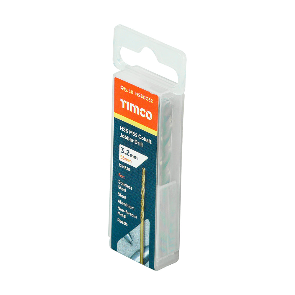 TIMCO Ground Jobber Drills - Cobalt M35 - 3.2mm - Image