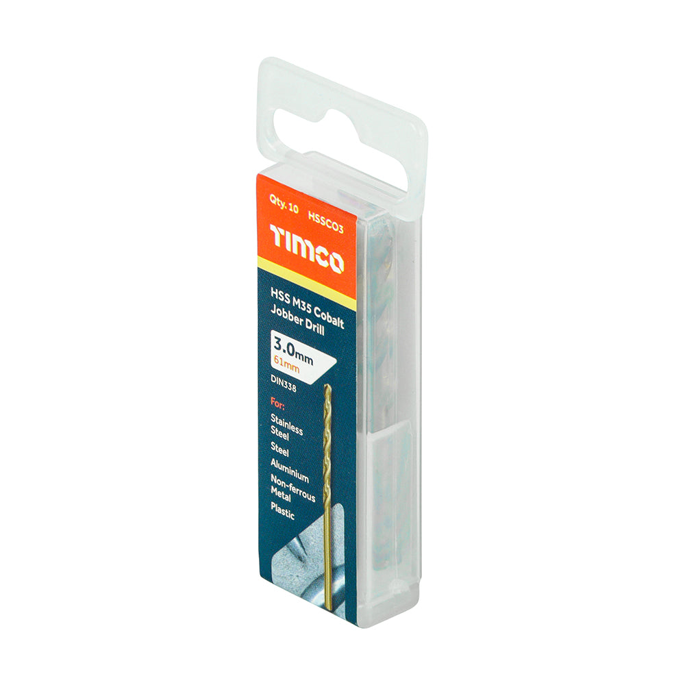 TIMCO Ground Jobber Drills - Cobalt M35 - 3.0mm - Image