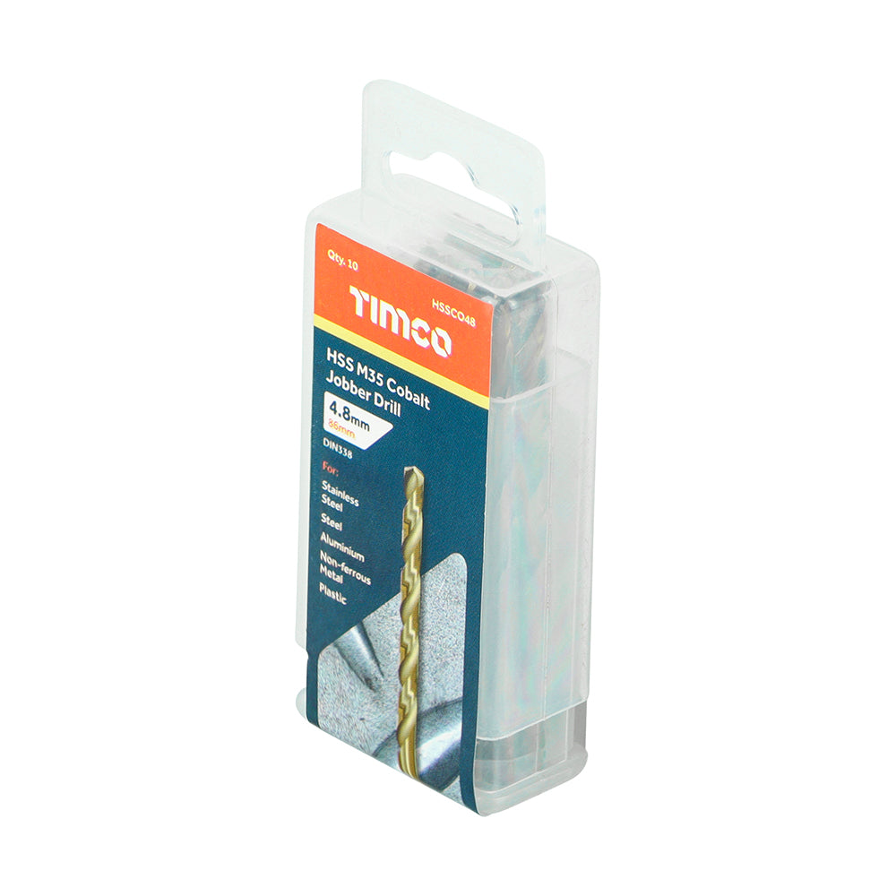 TIMCO Ground Jobber Drills - Cobalt M35 - 4.8mm - Image
