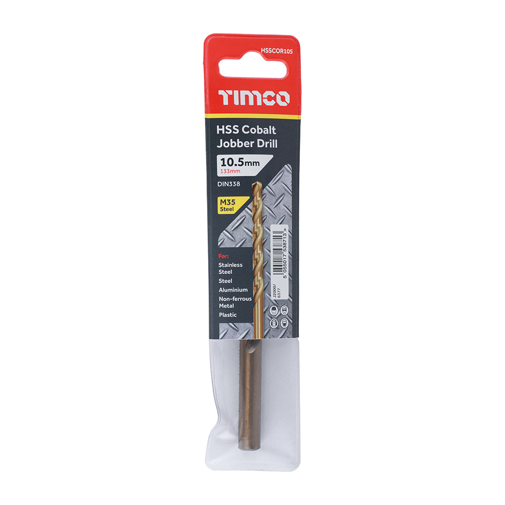 TIMCO Ground Jobber Drills - Cobalt M35 - 10.5mm - Image