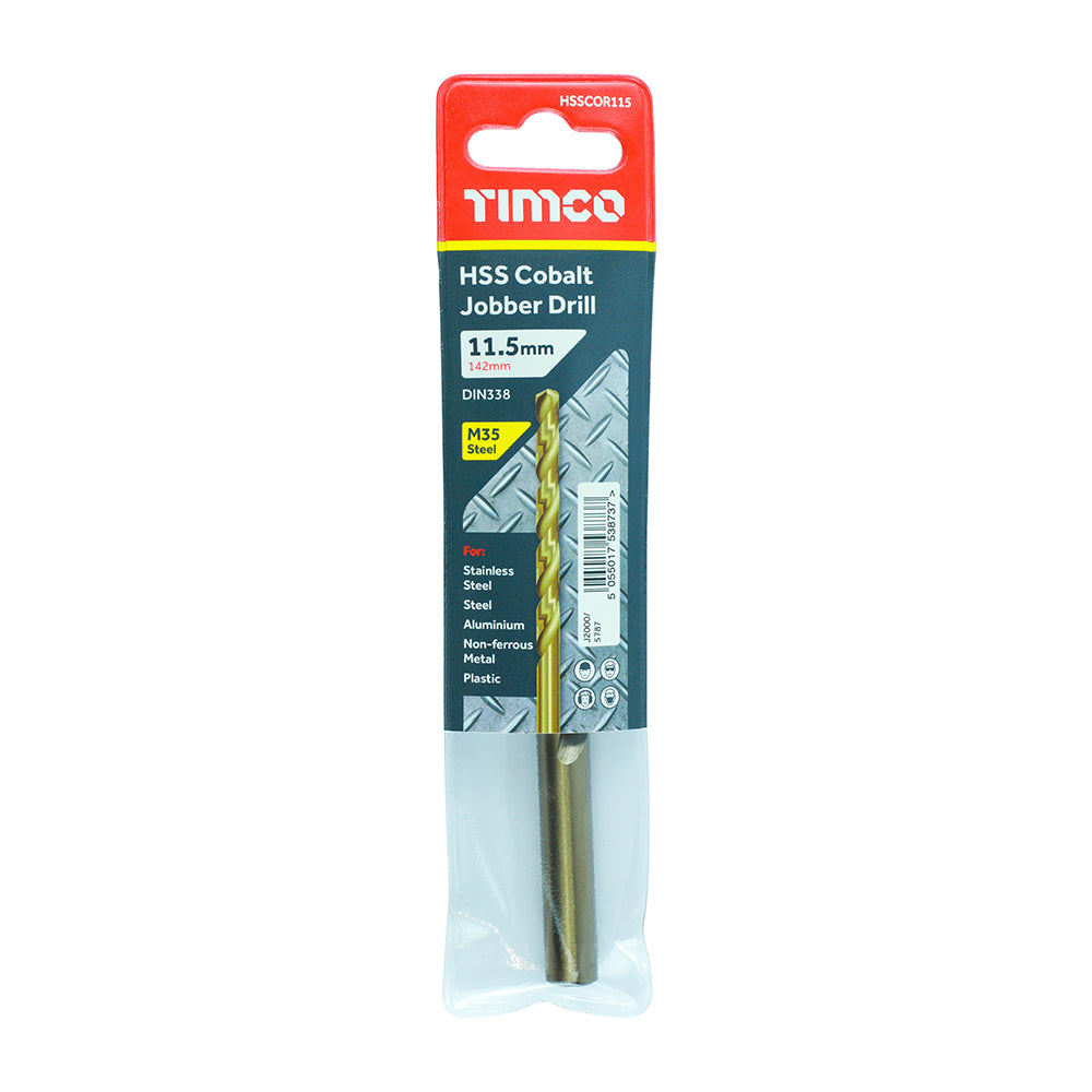 TIMCO Ground Jobber Drills - Cobalt M35 - 11.5mm - Image
